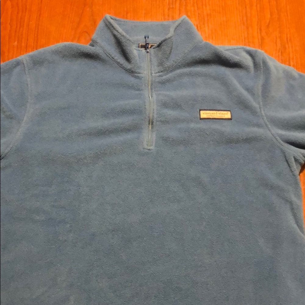 Fluffy powder blue Vineyard Vines 1/4 Zip Fleece